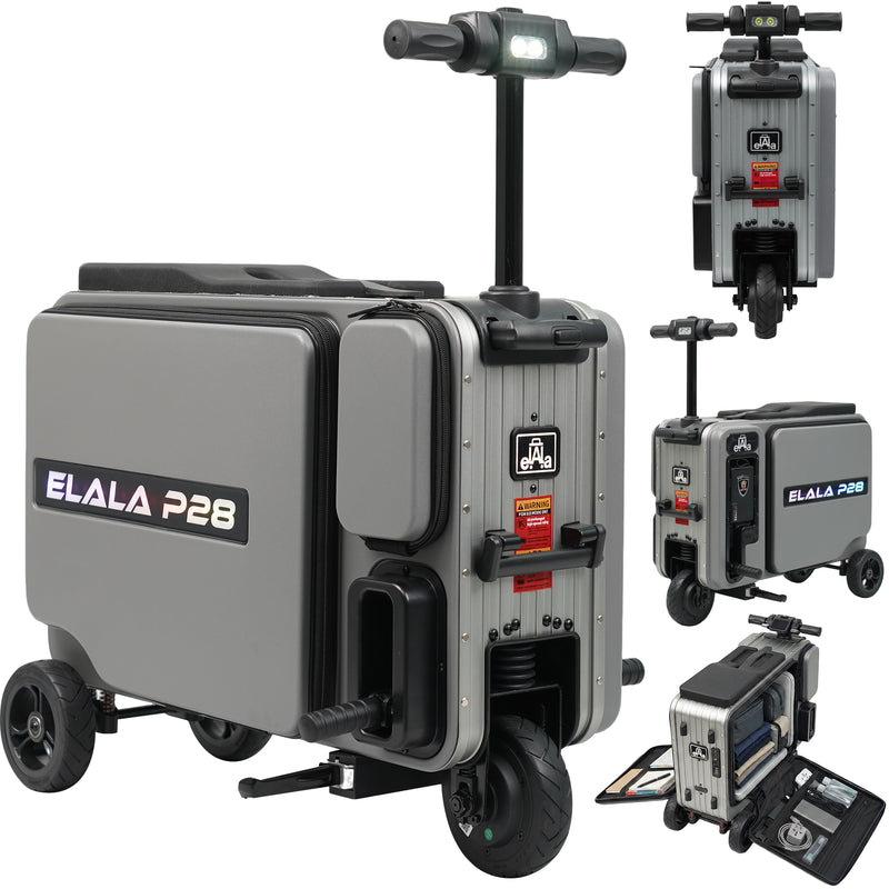 Elala P28 - The Rideable Checked Suitcase Built for Two