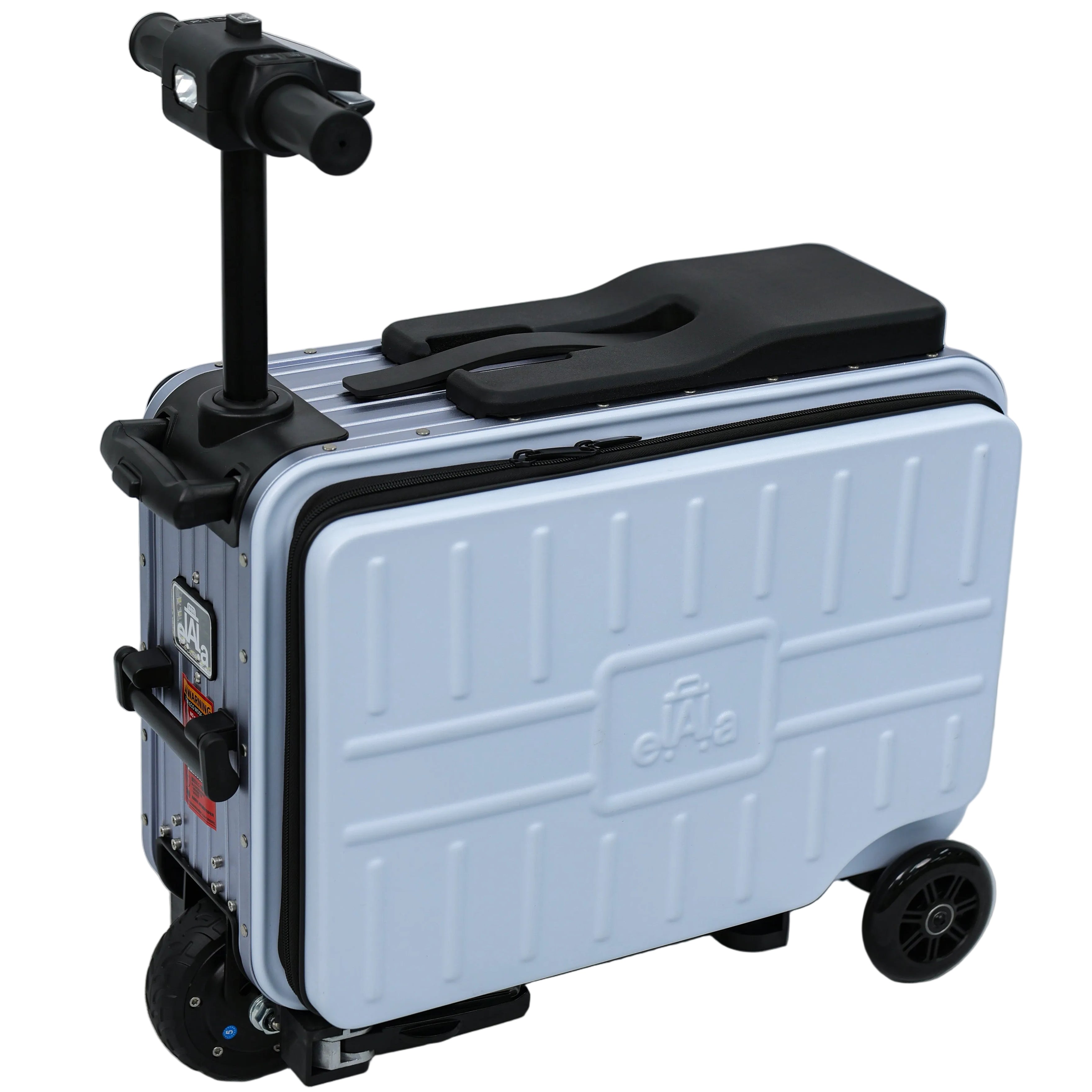 eLLa エラ　ショートジレ Elala Lite - Blue | Rideable Luggage | Compact Travel Case