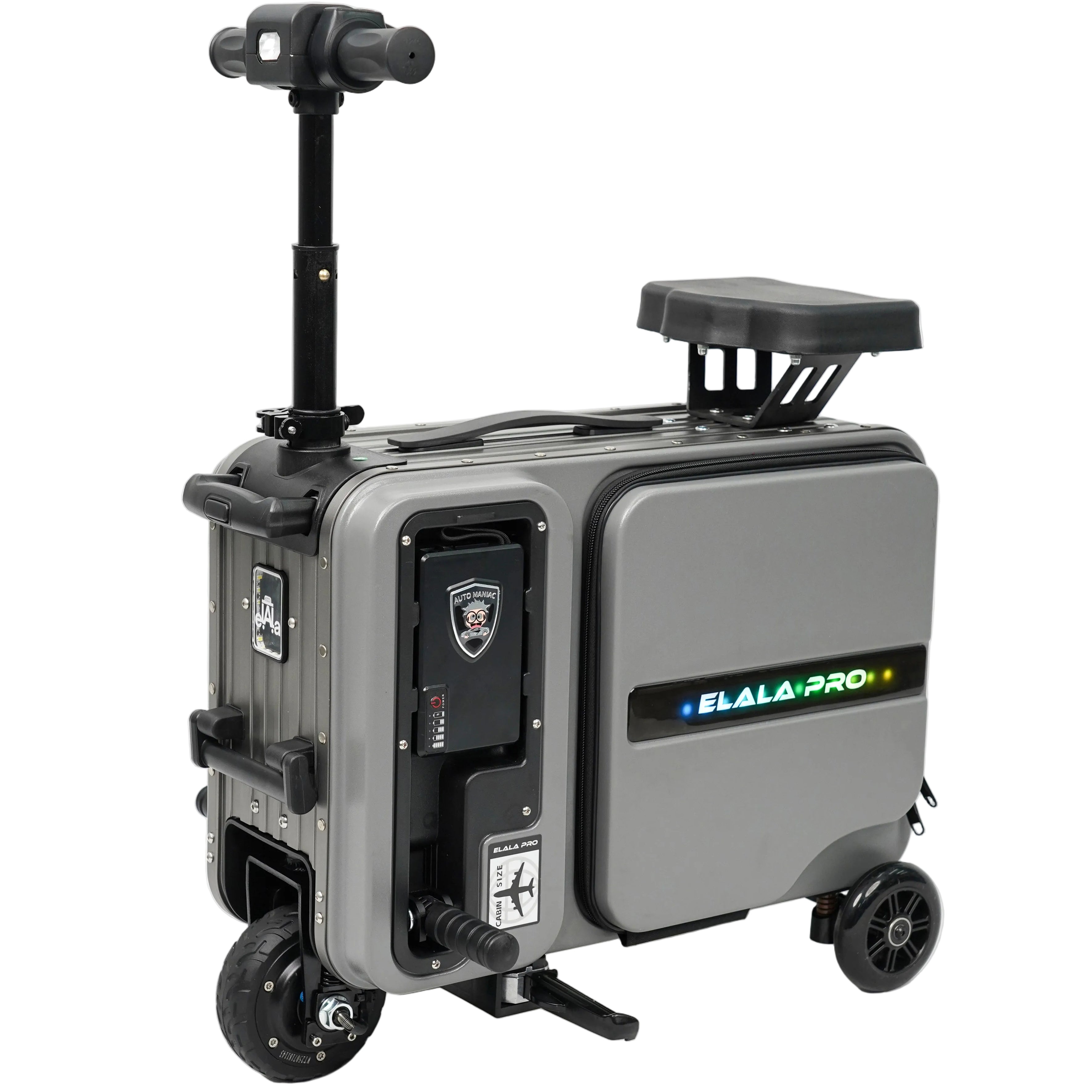 未使用 RIDE EL HEFE ライド カーボンハイバック&アルミ　ケース付 Elala Lite - Gray | Rideable Luggage | Compact Travel Case