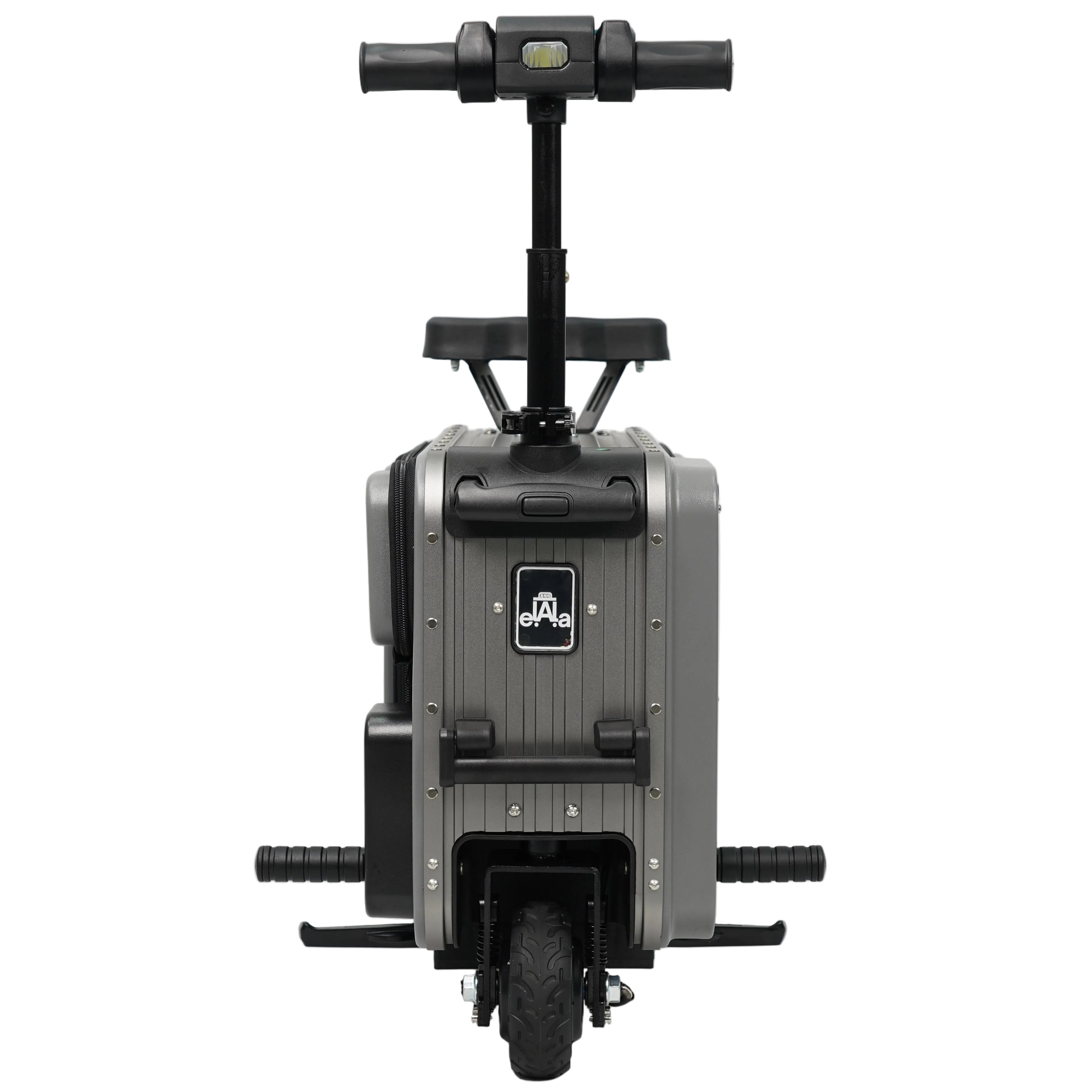 Elala Lite - Gray | Rideable Luggage | Compact Travel Case