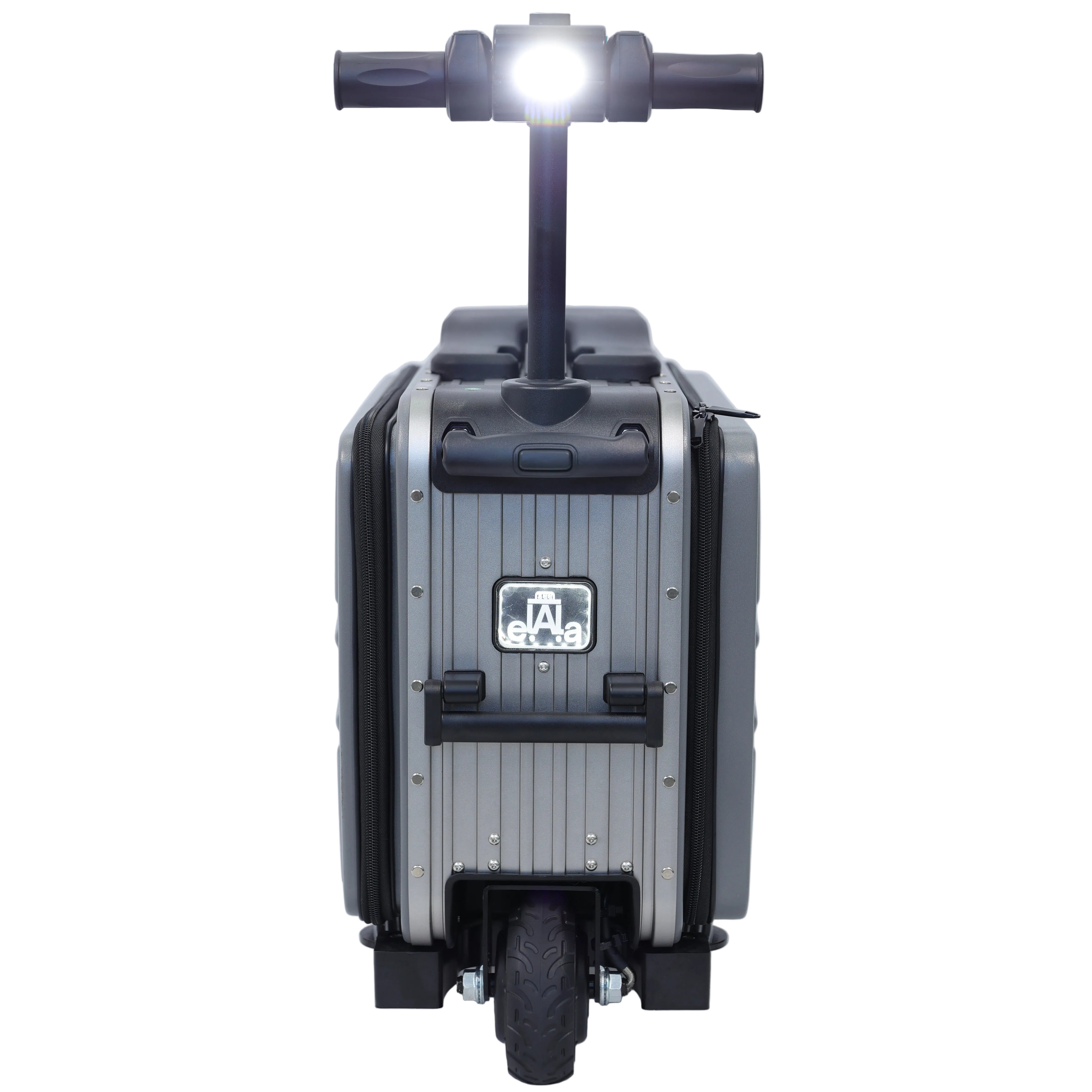 Elala Lite - Gray | Rideable Luggage | Compact Travel Case