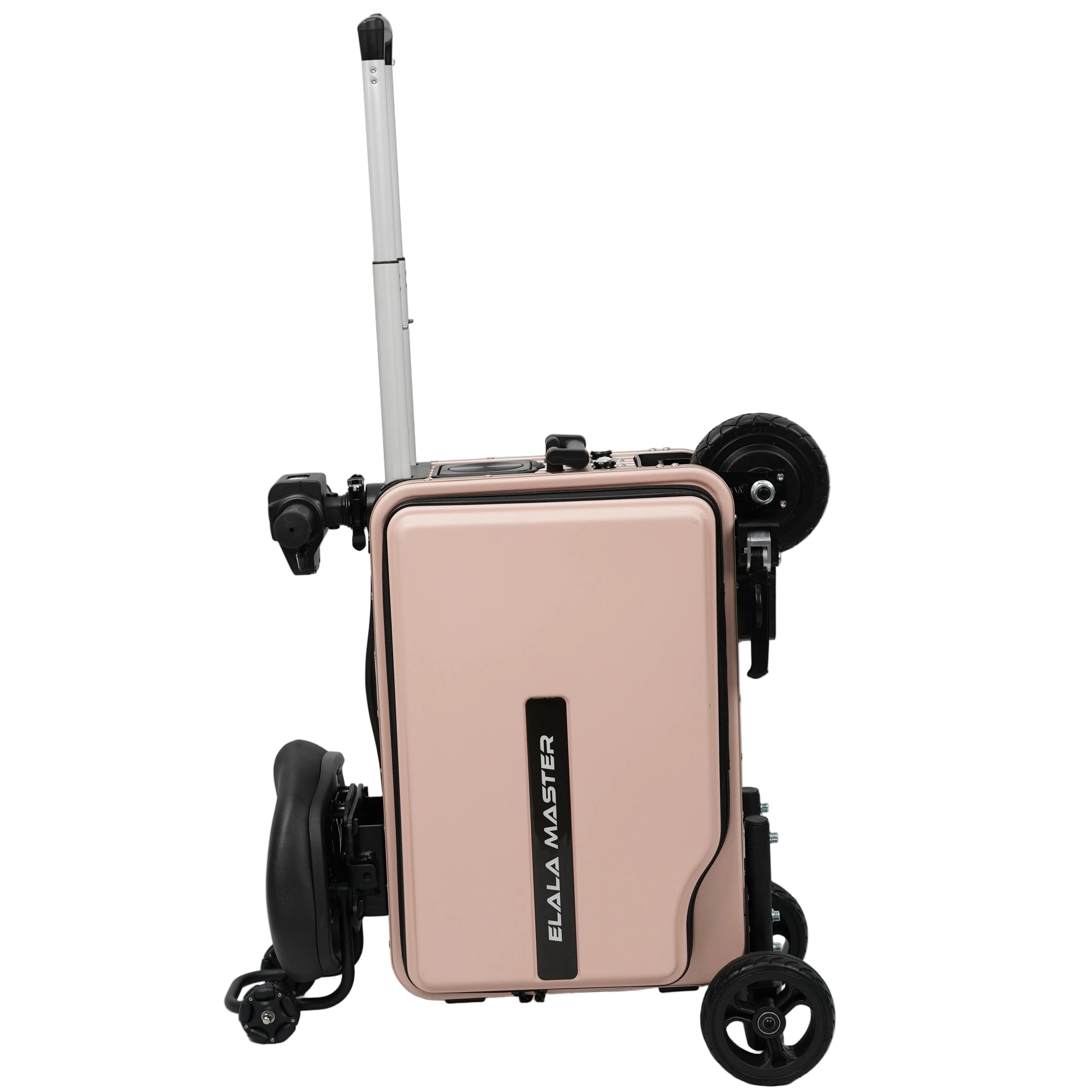 ELLA ページ Elala Master - Pink | Rideable Luggage | Compact Travel Case