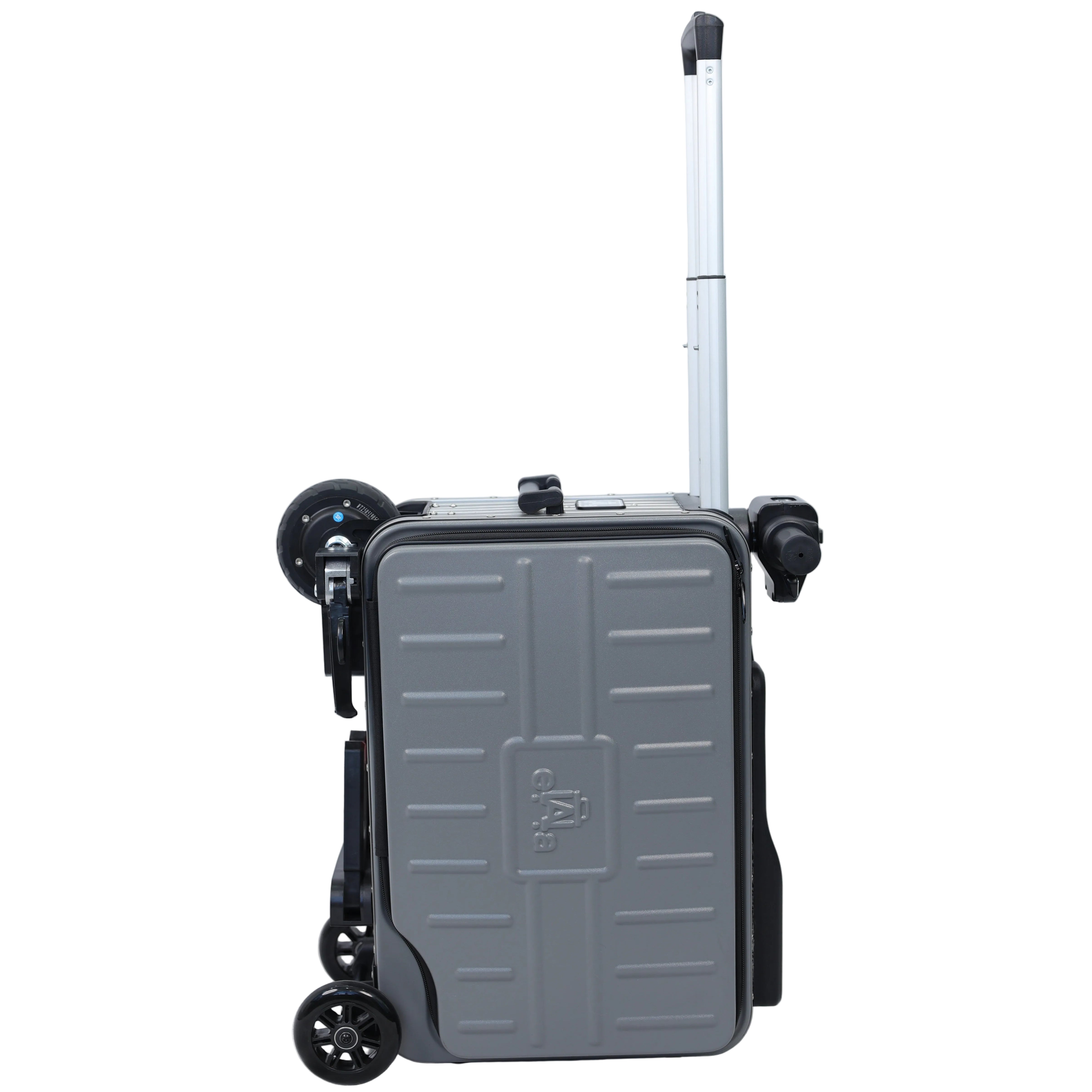 Elala Lite - Gray | Rideable Luggage | Compact Travel Case