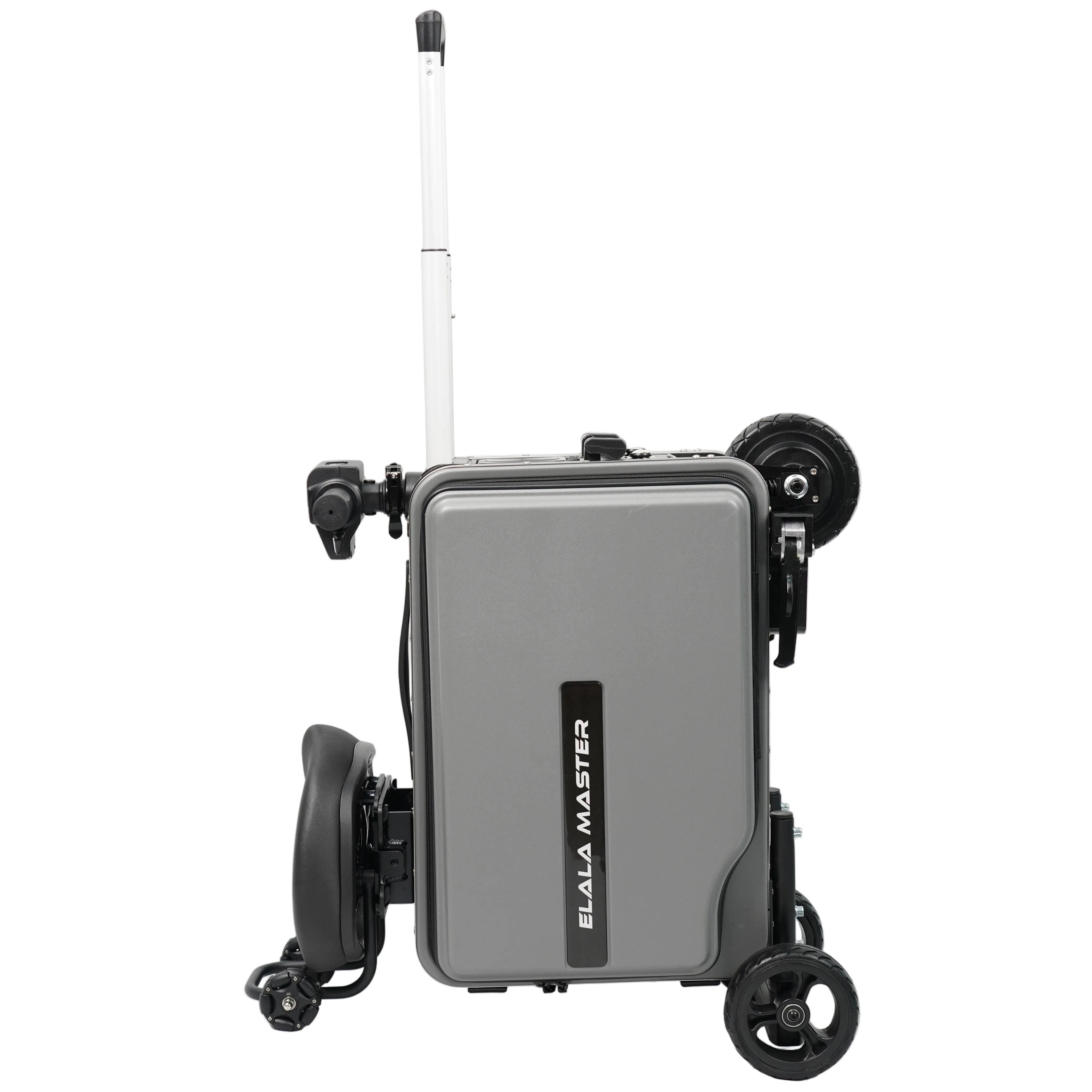 Elala Master - Gray | Rideable Luggage | Compact Travel Case